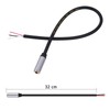 2-Pack Replacement 3.5 mm Female to Bare Wire Open End