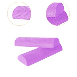 ａ aternee 2pcs EVA Half Foam Roller, Foam Roller, Half Round Foam Roller Neck Point Design for Foam Exercise, purple