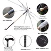 Walking Cane Umbrella 2-in-1 Windproof Walking Sticks Crutch Umbrella,Heavy Duty