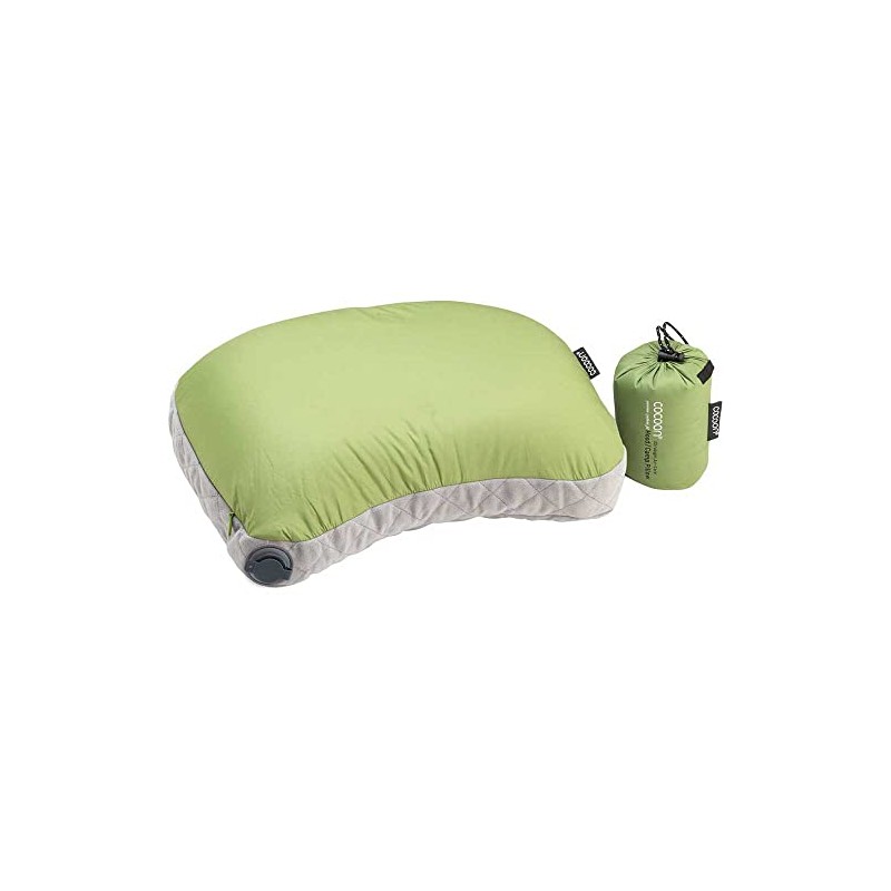 Cocoon Air-Core Hood Camp Pillow Ultralight, Inflatable Pillow, green