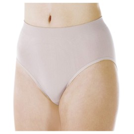 Wearever 3-Pack Women's Beige Smooth and Silky Seamless High Leg - Light Absorbency (0.25 Cup) - Incontinence Panties M/L (Fits Hip Sizes: 38-41")