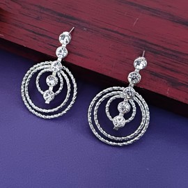 Efulgenz Indian Oxidized Jewelry Boho Vintage Tribal Dangle Statement Earrings for Women, Metal, not known