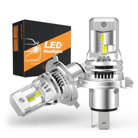GOSMY H4 LED Headlight, Explosive Light, Strongest, Hi/lo Switching, LED H4, 6,000k, Compatible with DC 12V Vehicle Inspection, 66W, High Power, Cooling Fan, Strongest Cut Line, Long Life, Noise