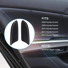 GDSMOTU Leather Door Panels Armrest Fit 2008-2012 for Honda Accord, Black