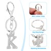 [PATIKIL] Initial Letter Key Chain Crystal Diamond Decorated K Letter