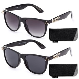 Punk Spiky Sunglasses Shape Fashion Spike Sunglasses Punk Design with Spikes Spiked Sunglasses with studs