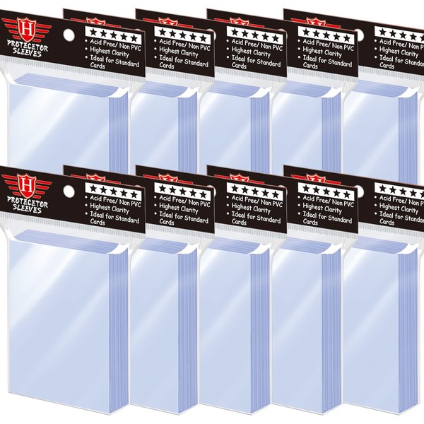 1000 fundas para tarjetas de intercambio, fundas suaves para tarjetas