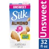 Silk Shelf-Stable Almond Milk, Unsweetened, Dairy-Free, Vegan, Non-GMO Project Verified,