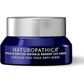Naturopathica Argan & Peptide Wrinkle Remedy Eye Cream, Daily Under Eye Cream to Help Reduce Puffy Eyes and Hydrate Skin, Firming Eye Cream to Help Diminish Fine Lines & Wrinkles, 0.5 fl oz