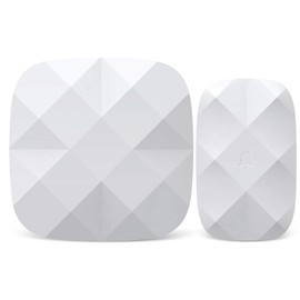 Safeguard Supply Loud Wireless Doorbell Chime SS120- Wireless Plug In Door Chime Kit Features 110db Plug In Wireless Receiver and IP44 Waterproof Wireless Push Button with Eye-Catching Back-light