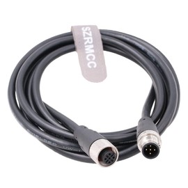 SZRMCC M12 5 Pin Male to Female Connector Aviation Sensor Cable Waterproof Network Cable for Industrial Camera Fieldbus Module (30m)