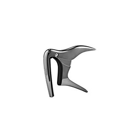 Ortega Guitars Capo Instrument Accessory - Radius - For Guitar, Ukulele, Banjo - Aluminum Alloy, Black Chrome (OCAPOCV-BCR)