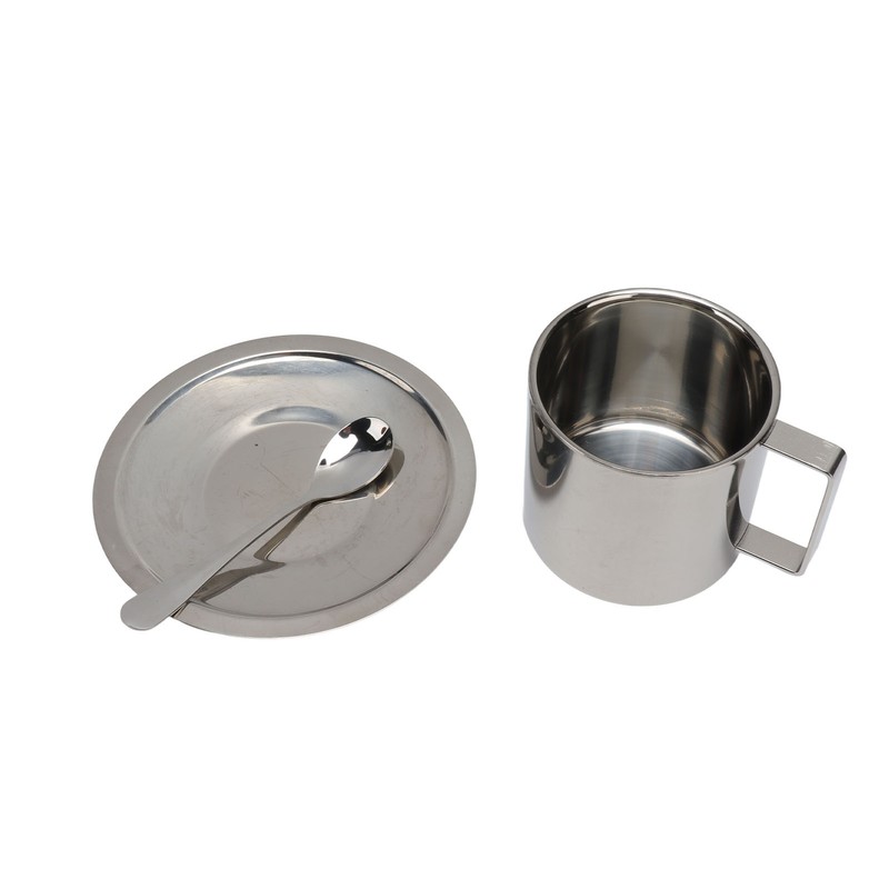 Stainless Steel Coffee Cup Set Double Walled Rustproof Modern Latte