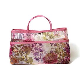 Belle Blanche Net Inner Bag with Handle, Made in Japan, Botanica Pink