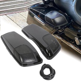 ECOTRIC 5"X7" Saddlebags Speaker Lids Compatible with Harley 2014-2024 Davidson Touring Models FLT, FLHT, FLHTCU, FLHRC, Road King, Road Glide, Street Glide, Electra Glide, Ultra-Classic 1 Pair
