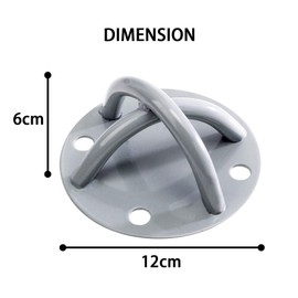 jiuzcare Suspension Trainer Home Fitness Resistance Strap Wall Mount Battle Rope Anchor for Use with Suspension Strap Trainer/Resistance Bands/CrossFit/Bodyweight Strength Training