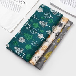 DoreenBeads Handkerchiefs for Women, 6/12Pcs Soft Cotton Printed Women's Handkerchiefs Ladies' Floral Printing Hankies 13.4”