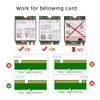 Tarjeta WiFi inalámbrica NGFF A/E-Key a PCI-E Express 1x adaptador