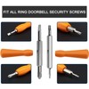 Doorbell Disassembly Screwdriver Kit, 4Pcs Screwdriver Ring Doorbell Screws Ring