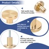 MVPACKEEY 10Pcs Round Cabinet Knobs Drawer Knobs Gold Drawer Knobs