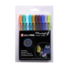 SAKURA Gelly Roll Moonlight Assorted Fine Colour Set 10 Opaque Shades