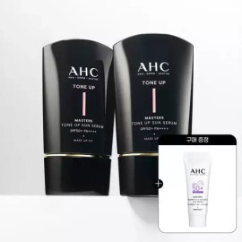 AHC 메이크업핏 마스터즈 톤업 선세럼 50ml 2개+ GIFT)톤업 선세럼 10ml 1개 AHC Makeup Fit Masters Tone Up Serum 50ml 2pcs + GIFT) Tone Up Serum 10ml 1pc [Basic Product]