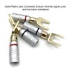 Speaker Banana Plugs, Gold Plated Y Style Banana Plug 12