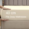 Soifox Super King Fitted Sheet Cream - Bed Sheets with