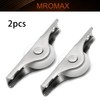 MroMax 2Pcs 23mm/0.91" Dia Screen Door Rollers Nylon White Sliding