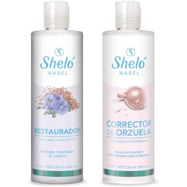 Restaurador y Corrector de orzuela Sheló NABEL Tratamiento capilar para cabello maltratado y reseco