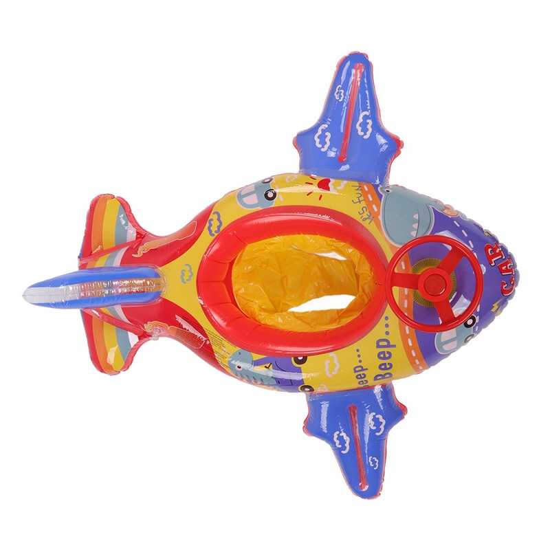 Airship Inflatable Pool Float Multifunctional Floating Swimming Raft with Steering