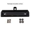 RILOMBAO 6 Pack Black Metal Clipboard Clips 4.72" (12cm) Mountable
