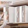 GUDEMAY Bed Sheet Organizers and Storage Plastic, 4 pcs Foldable