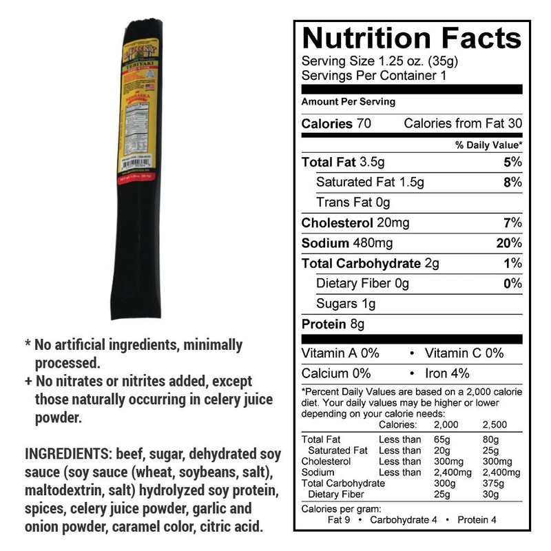 Lucky Beef Jerky - 1.25oz Sticks (Assorted, 12 Pack)