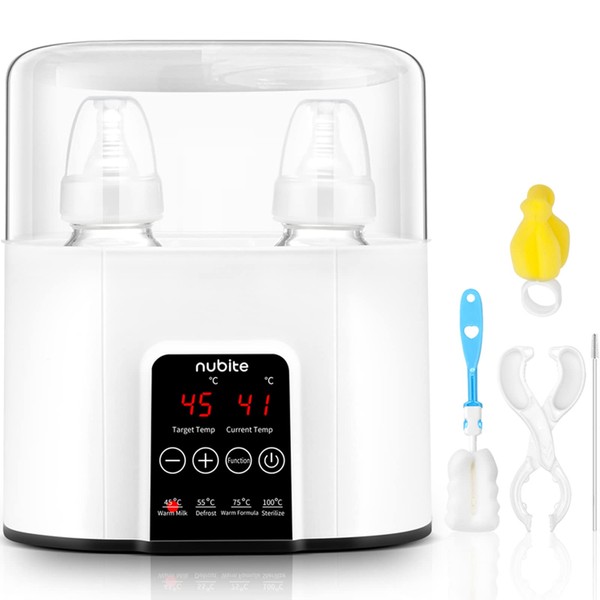 Double Baby Bottle Warmer 24H Constant Mode for All Bottles,