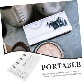 FOMIYES Eyelash Grafting Acrylic Display Tray for Lash Extensions Lash Organizer for Professionals for Efficient Application