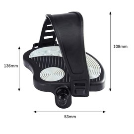 Exercise Bike Pedals with Straps for Spinning Wheels and Stationary Exercise Bikes, Durable 9/16" Spindle, Resin Pedal Straps