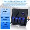 4 Gang Marine Switch Panel, EilxMag Blue Boat Rocker Switch