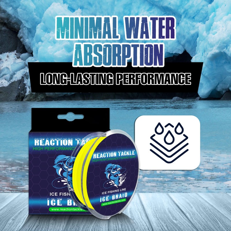 Reaction Tackle Ice Braid – Ice Fishing Braided Line, Tip-Up