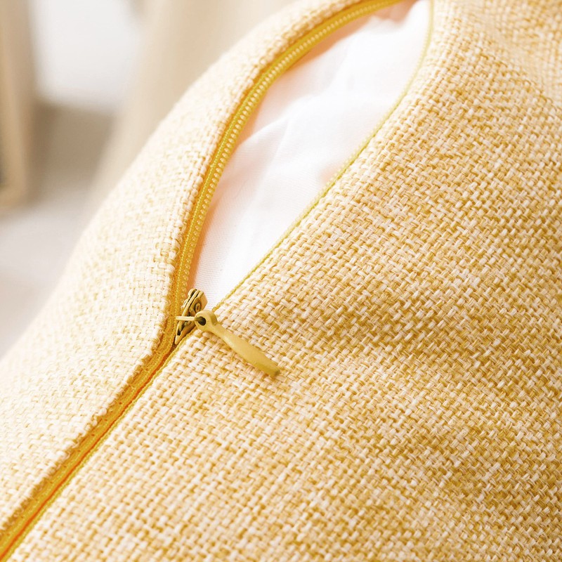 Home Brilliant Yellow Cushion Covers 45 x 45 for Sofa