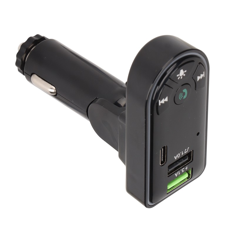 Car MP3 Player Hands Free Stereo Dual USB Charging Bluetooth