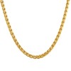 U7 Classic Wheat Chain for Women Men Stainless Steel /