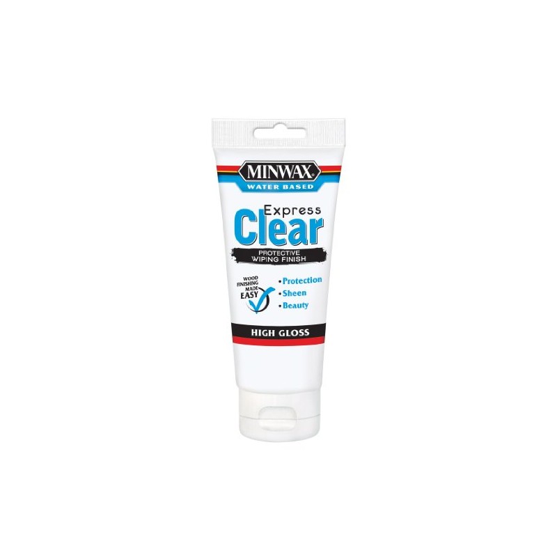 Minwax 40801 6-Ounce Clear High Gloss Color Wiping Stain and