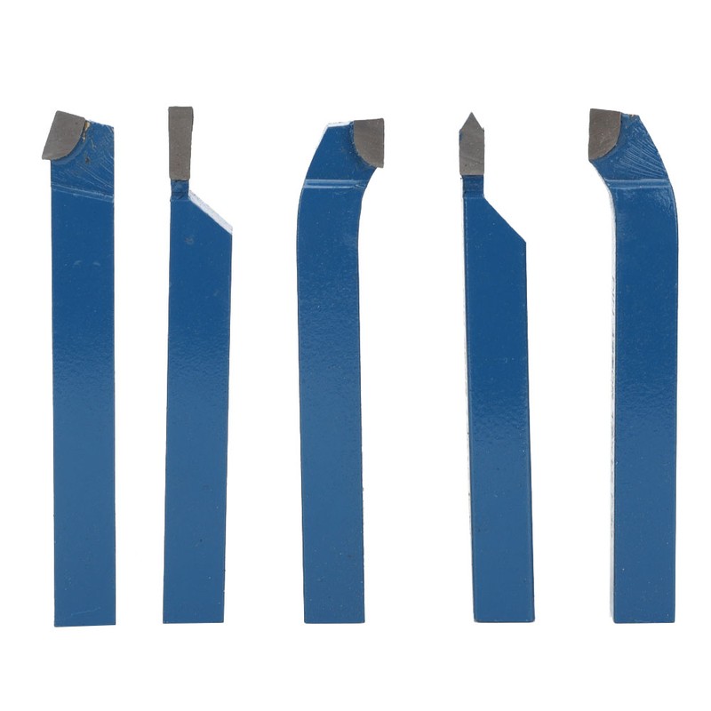 5pcs Lathe Tool Carbide Tipped Weld Turning Tool Set Machine