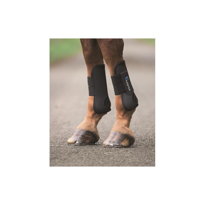 Shires Arma Tendon Boots - Black/Black Full