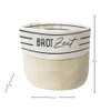 Graphic Workshop Fabric Basket Made of 100% Cotton | Bread