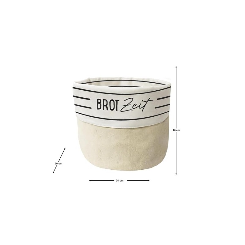 Graphic Workshop Fabric Basket Made of 100% Cotton | Bread