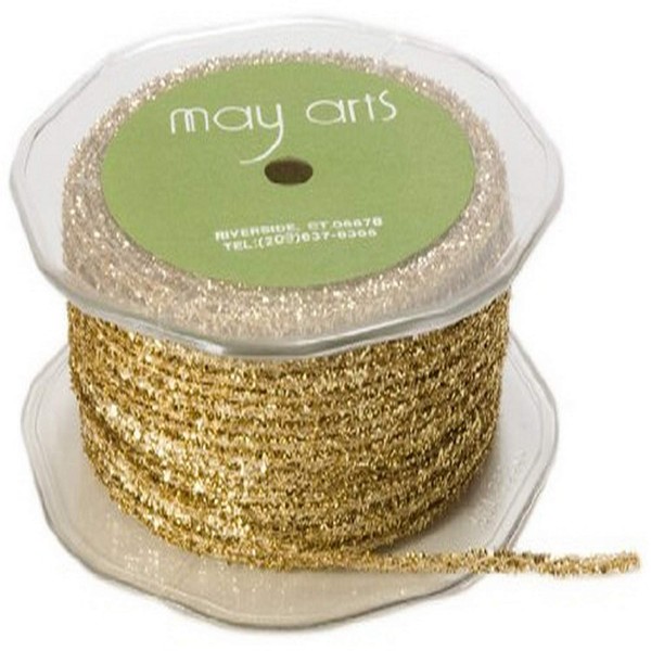 May Arts Ribbon, Gold Metallic String