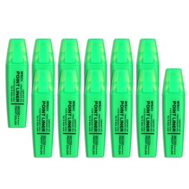 PATIKIL Green Highlighter, 12 Pack High Lighters Highlighters No Bleeds Highliters Pens Neon Thick Cute Highlighters Bulk Clear View Bright Tip Marker for Books