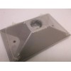 BELL 5186-0 Weatherproof One Hole Lamp Cover Rectangular Cluster Gray